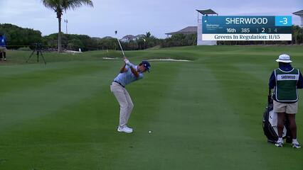 Cole Sherwood makes birdie on No. 16 at Great Abaco Classic