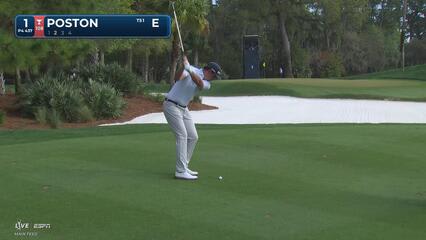 J.T. Poston hits 107-yard approach to 7 feet, sets up birdie on No. 1 at THE PLAYERS