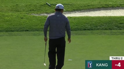 Sung Kang drains 20-foot birdie putt at AT&T Pebble Beach