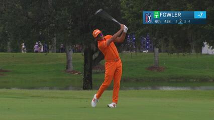 Rickie Fowler's 174-yard approach sets up birdie on No. 6 at Cadillac