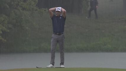 Brian Campbell holes out from 73 yards to save par at Simmons Bank Open