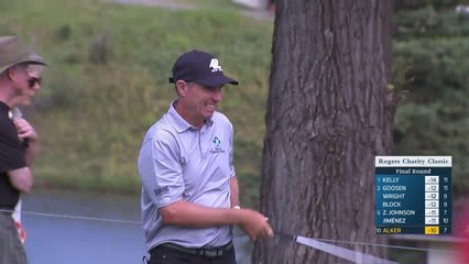Steven Alker makes birdie putt on No. 8 at Rogers Charity Classic