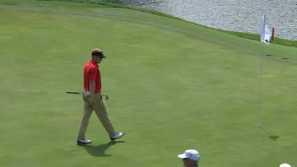 Billy Hurley III jars his greenside chip at DEAN & DELUCA