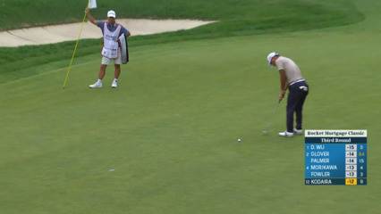 Satoshi Kodaira drains 12-footer for birdie at Rocket Mortgage