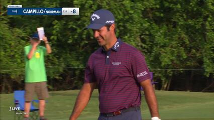 Jorge Campillo holes chip shot from fringe at Zurich Classic