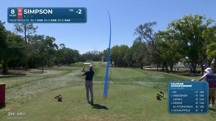 Webb Simpson hits 228-yard drive to 4 feet, sets up birdie on No. 8 at Valspar