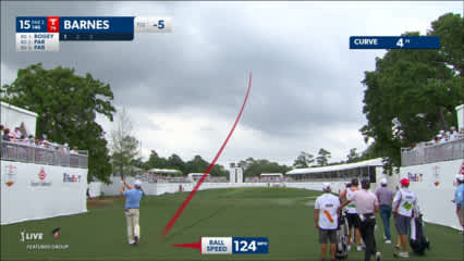 Erik Barnes nearly aces No. 15 at Houston Open