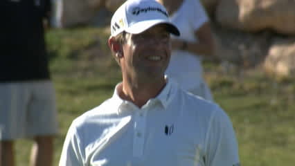 Lucas Glover goes low to take the lead at Shriners