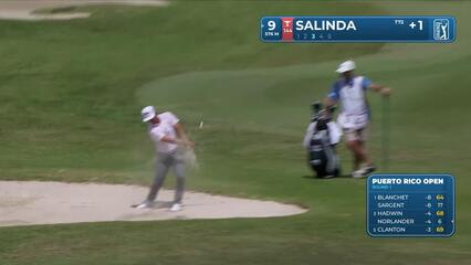 Isaiah Salinda makes birdie on No. 9 at Puerto Rico