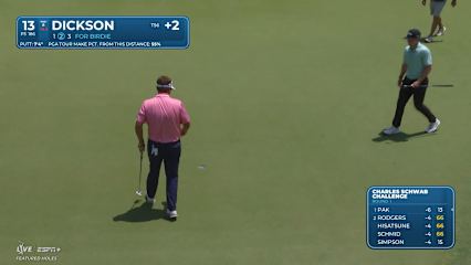 Taylor Dickson makes birdie on No. 13 at Charles Schwab