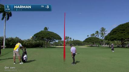 Brian Harman sinks 23-foot birdie putt on No. 1 at Sony Open