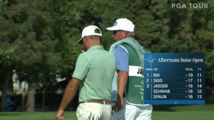 Stephan Jaeger makes short birdie putt at Boise Open