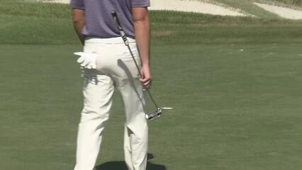 Trent Phillips makes birdie on No. 14 at Simmons Bank Open