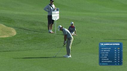 Kensei Hirata hits 118-yard approach to 5 feet, sets up birdie on No. 10 at The American Express