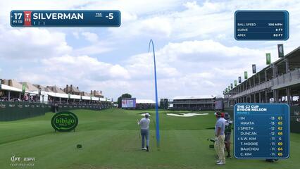 Ben Silverman hits tee shot to 4 feet, sets up birdie on No. 17 at THE CJ CUP
