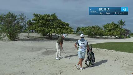 Barend Botha makes birdie on No. 8 at Great Abaco Classic