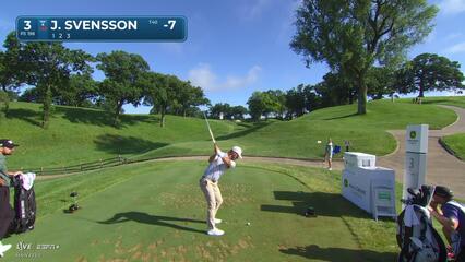Jesper Svensson makes birdie on No. 3 at John Deere