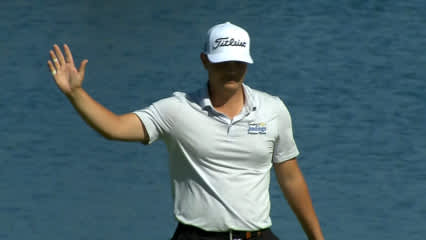 John VanDerLaan drains birdie putt at Korn Ferry Tour Champ