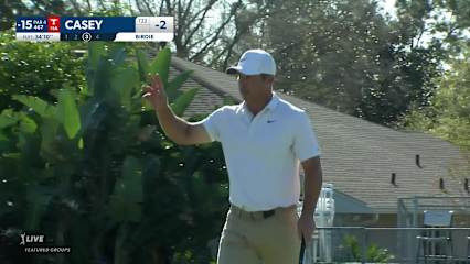 Paul Casey sends in 35-foot birdie putt at Arnold Palmer