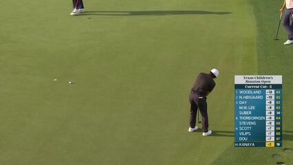 Takumi Kanaya hits 131-yard approach to 15 feet, sets up birdie on No. 17 at Texas Children's