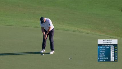 Sepp Straka sinks 4-foot birdie putt on No. 15 at Hero World Challenge