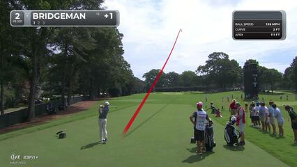 Jacob Bridgeman sinks 20-foot birdie putt at TOUR Championship