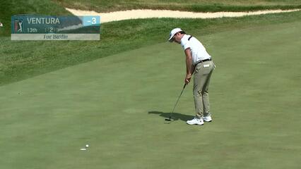 Kristoffer Ventura rolls in birdie putt at ISCO Championship