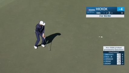 Kramer Hickok birdies his last hole at PGA TOUR Q-School