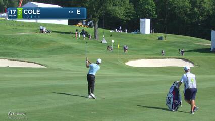 Eric Cole's 71-yard approach sets up birdie on No. 17 at John Deere