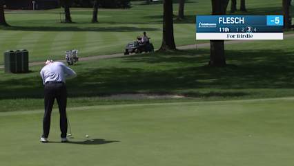 Steve Flesch makes birdie on No. 11 at Kaulig Companies Championship