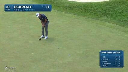 Austin Eckroat makes birdie on No. 10 at John Deere