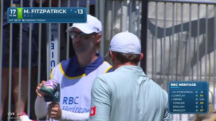 Matt Fitzpatrick makes birdie on No. 17 at RBC Heritage
