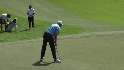 Ken Duke makes birdie on No. 10 at Rogers Charity Classic