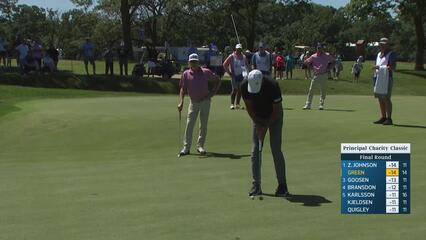 Richard Green makes birdie on No. 15 at Principal Charity Classic