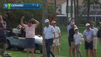 Ryan Gerard sinks 6-foot birdie putt on No. 10 at Cognizant Classic