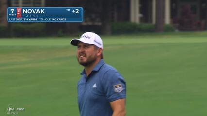 Andrew Novak reaches par-5 No. 7 in two, makes birdie at Truist Championship