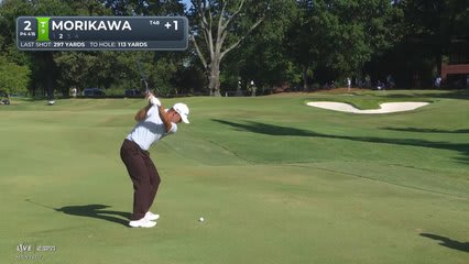 Collin Morikawa sinks 22-foot birdie putt on No. 2 at FedEx St. Jude