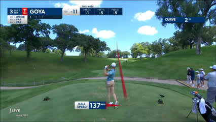 Tano Goya dials in tee shot to yield birdie at John Deere