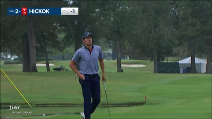 Kramer Hickok holes short birdie putt at Sanderson Farms
