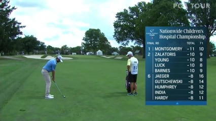 Cameron Young birdies No. 9 in Round 4 at Nationwide Children's
