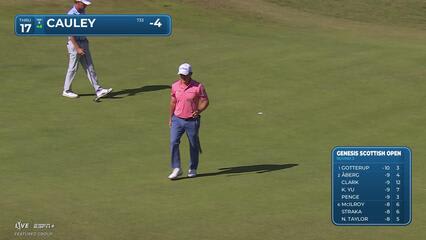 Bud Cauley makes birdie on No. 17 at Genesis Scottish Open