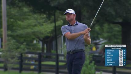 Lucas Glover gets up-and-down from 100 yards for birdie on No. 12 at ISCO Championship