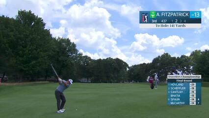 Alex Fitzpatrick's 144-yard approach sets up birdie on No. 3 at Travelers