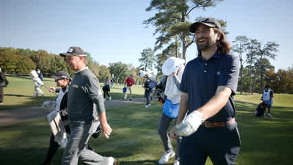 Noah Kahan plays pro-am round with Chris DiMarco