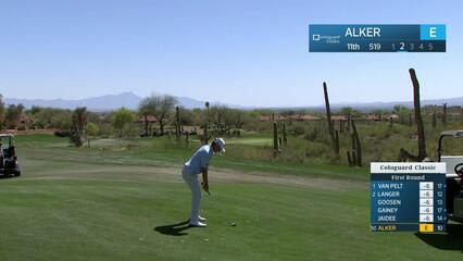 Steven Alker makes birdie on No. 11 at Cologuard Classic