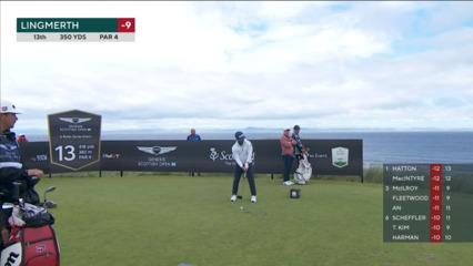 David Lingmerth drives the green to set up birdie at Genesis Scottish Open