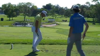 Daniel Summerhays stellar tee shot at the Utah Championship