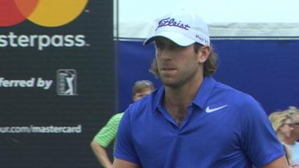 Andrew Loupe drops in a 20-foot birdie putt at Zurich