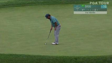 Greyson Sigg makes birdie on No. 9 in Round 4 at Korn Ferry Tour Champ