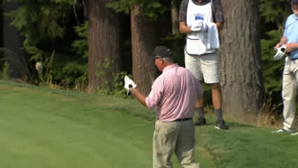 Boo Weekley chips in from greenside rough for birdie at Boeing Classic